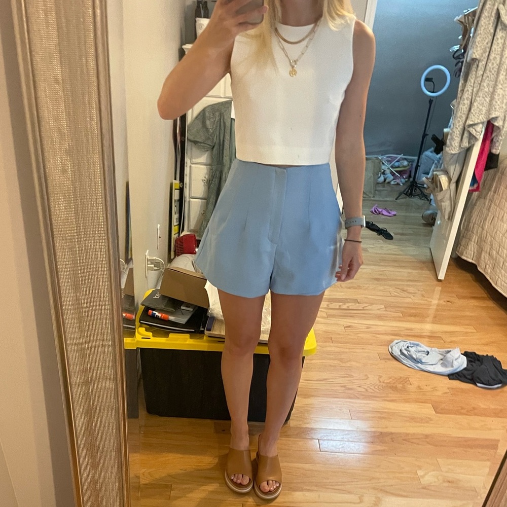 Boutique high waisted light blue shorts. Size 2.
